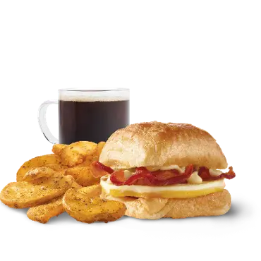 Bacon, Egg & Swiss Croissant Combo
