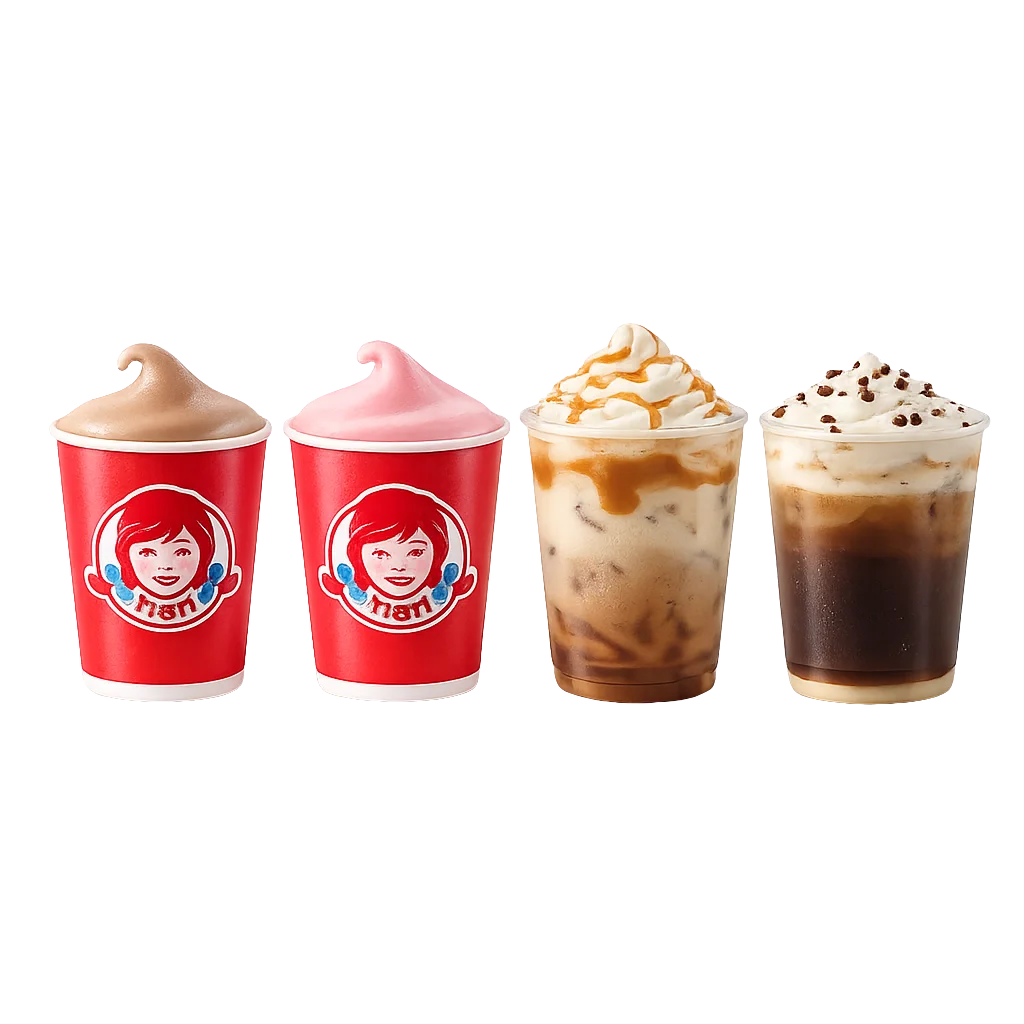 Wendy’s Frosty and cold drinks menu