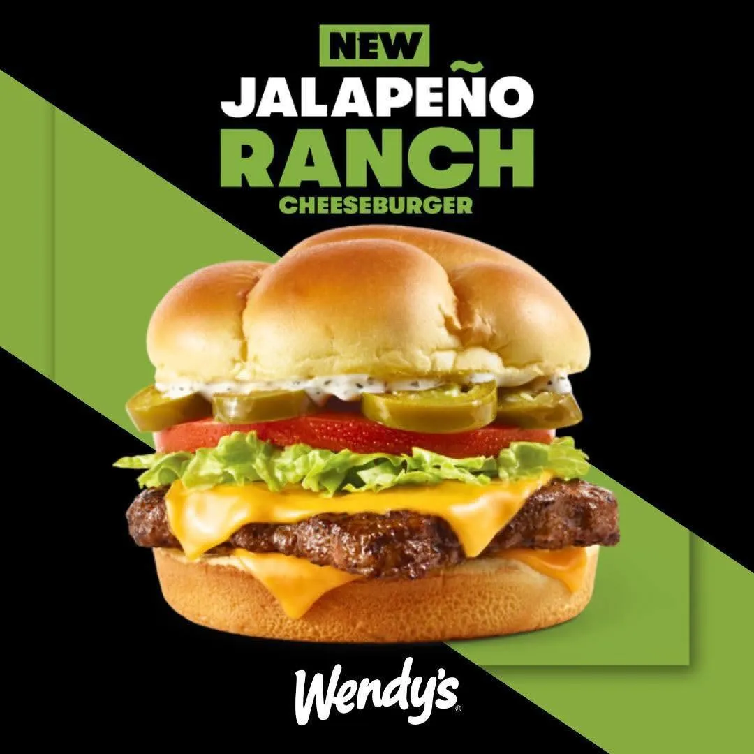 Wendy’s Jalapeño Ranch Cheeseburger