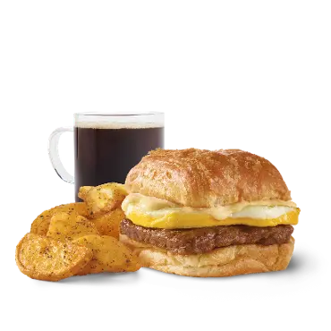 Sausage, Egg & Swiss Croissant Combo