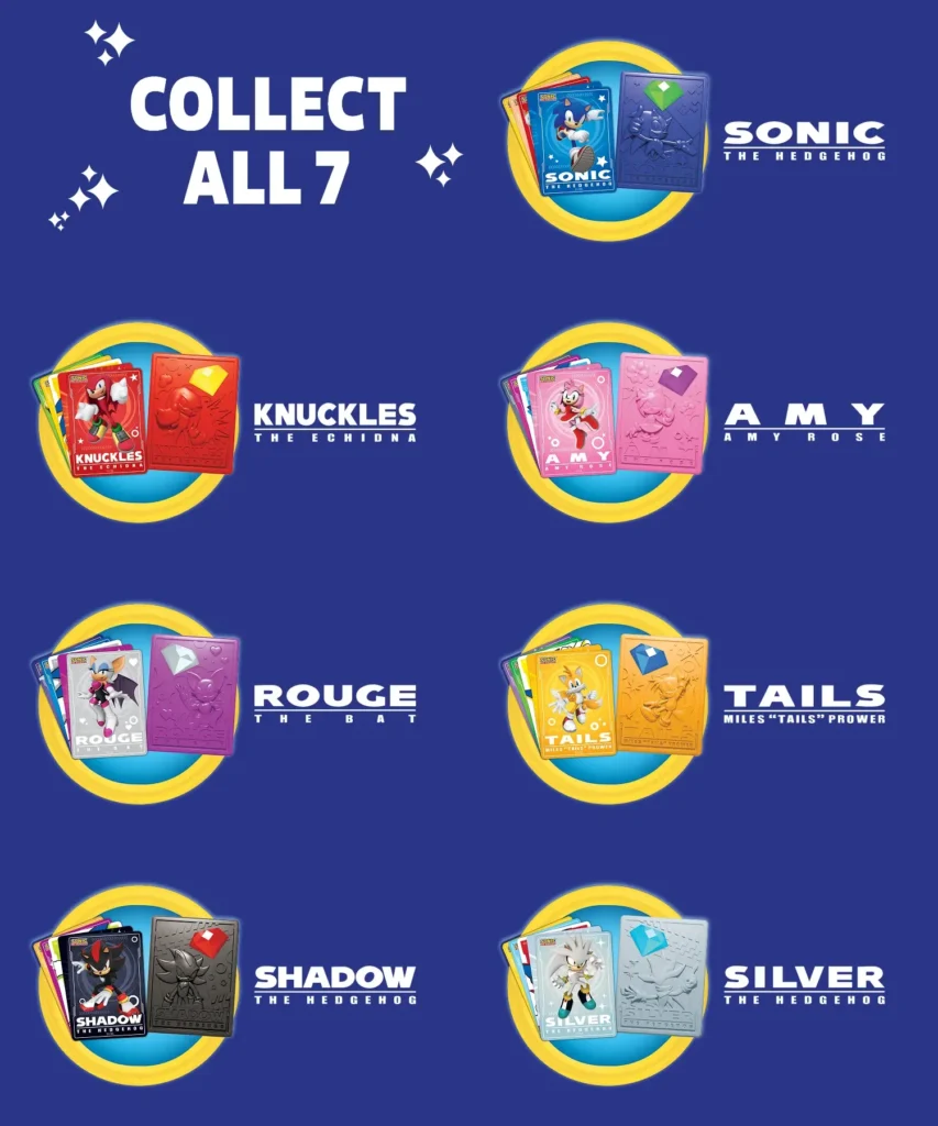 All 7 Wendy’s Sonic Kids’ Meal Collectibles